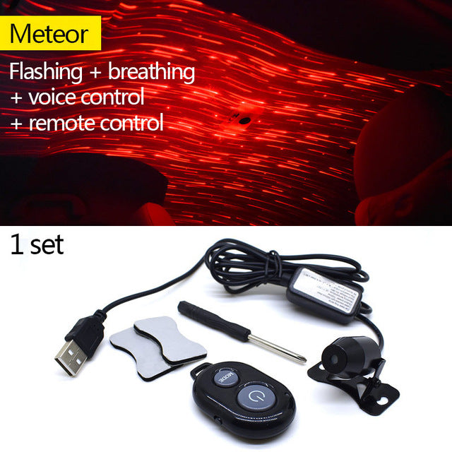 Car Light Projector: Voice‑Activated Starry Sky & RGB Laser