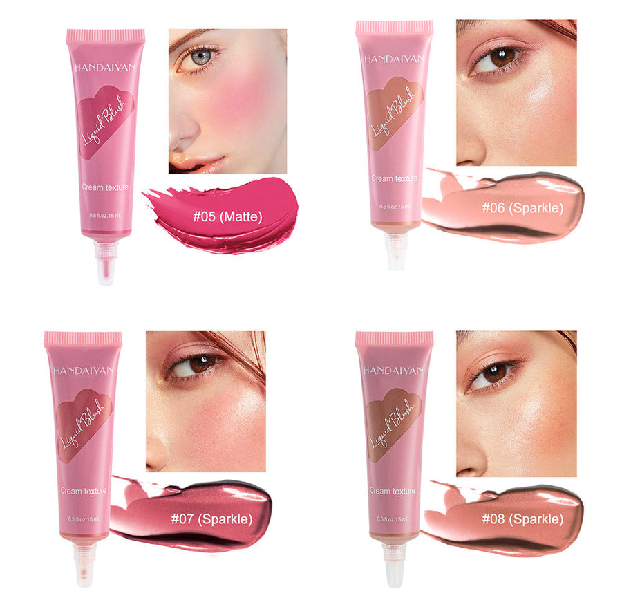 Liquid Blush Makeup for Naturally Flushed, Matte Cheeks
