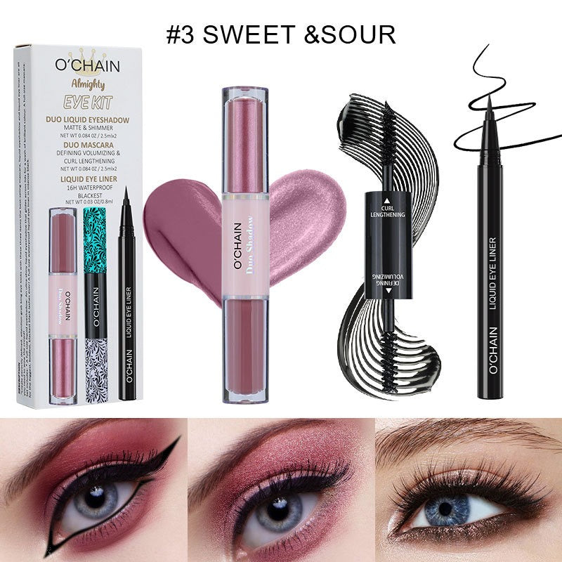 Eye Makeup Kit for Long, Thick, Curling Defined Lashes