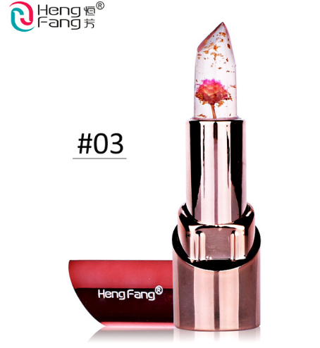 Temperature-Changing Flower Lip Balm for Moisturized Lips