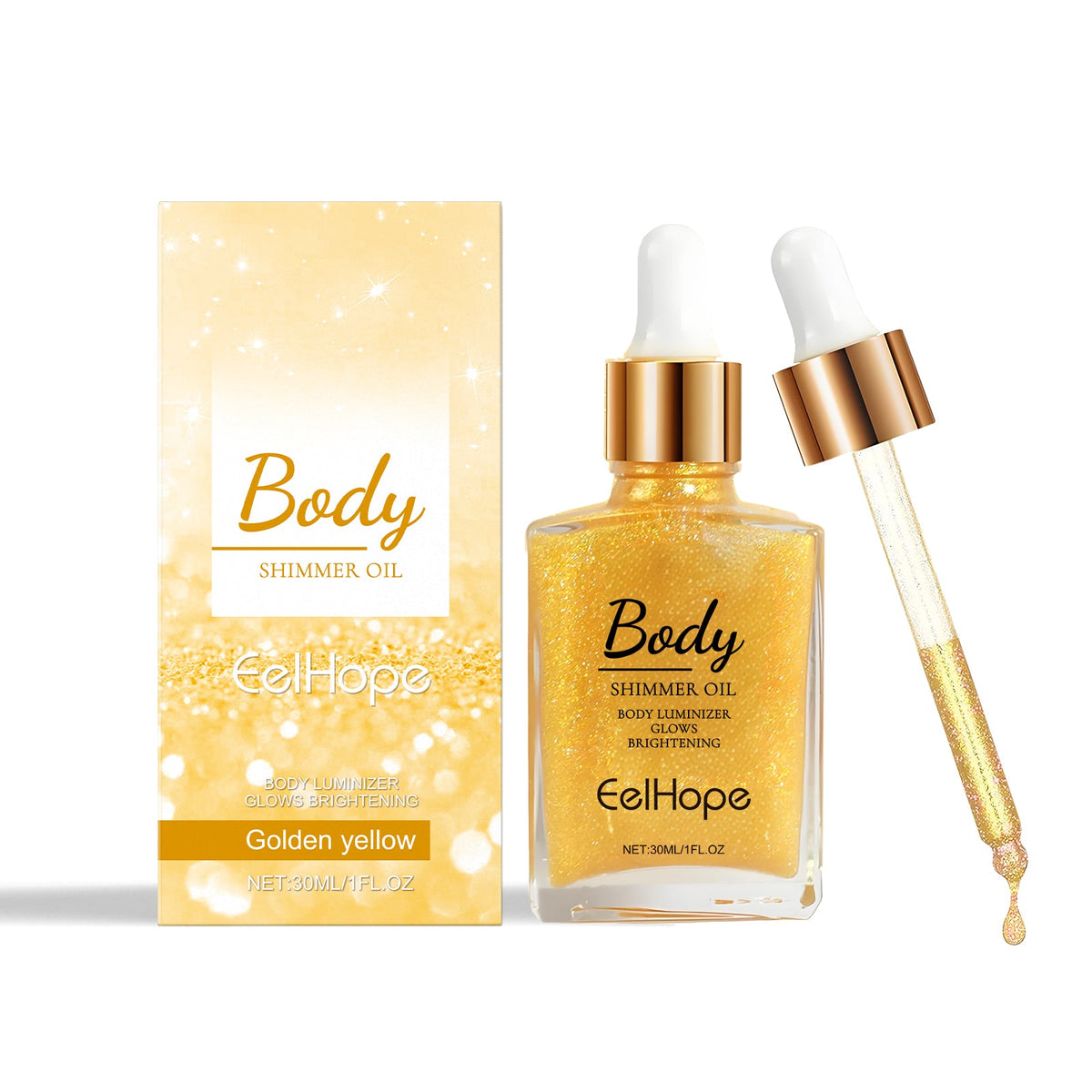 Body Glitter Oil for a Radiant, Moisturized Skin Glow