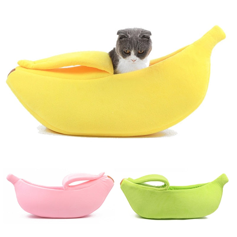Banana Cat Bed House for Cozy Indoor Cat Naps