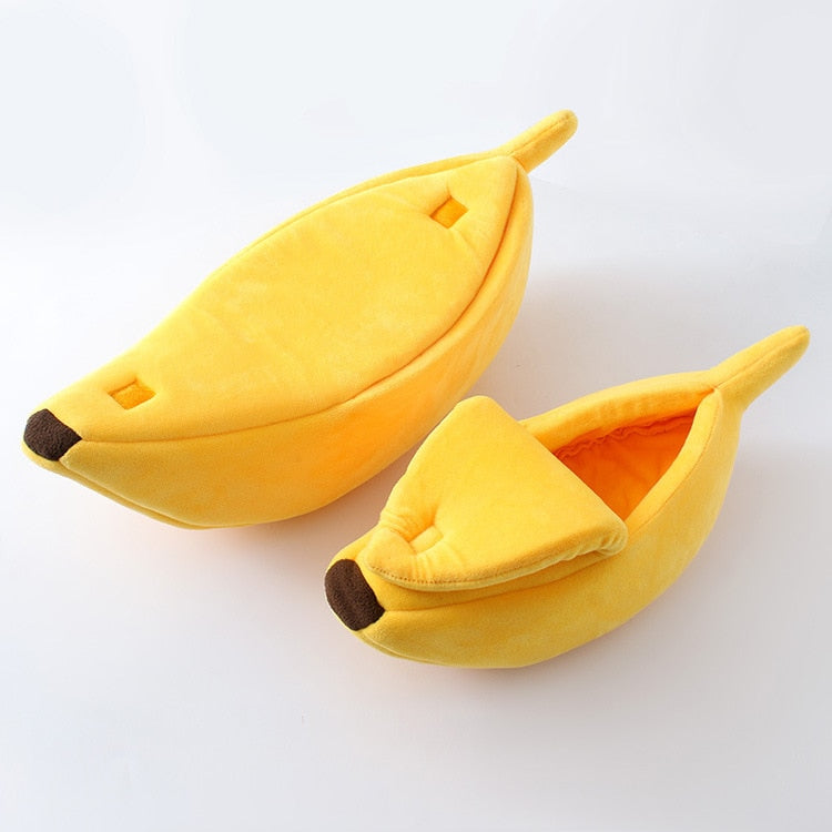 Banana Cat Bed House for Cozy Indoor Cat Naps