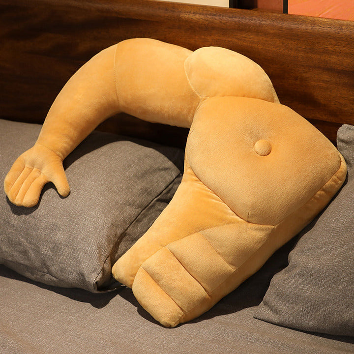 Oversized Muscle Arm Pillow for Playful Cuddling Comfort