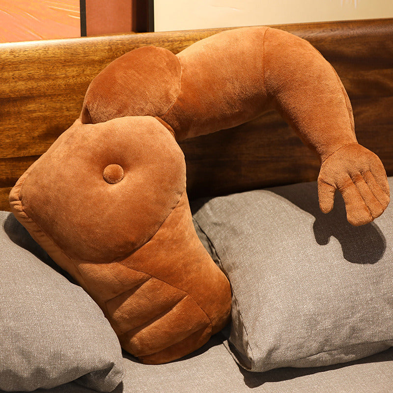 Oversized Muscle Arm Pillow for Playful Cuddling Comfort