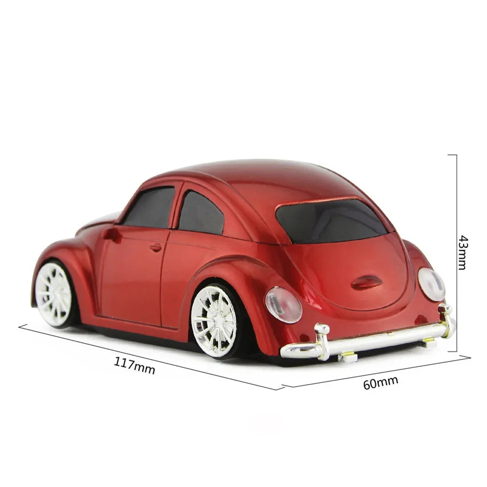 Beetle Car Shape Wireless Mouse for PC and Laptop