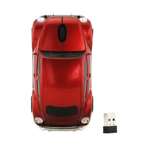 Beetle Car Shape Wireless Mouse for PC and Laptop