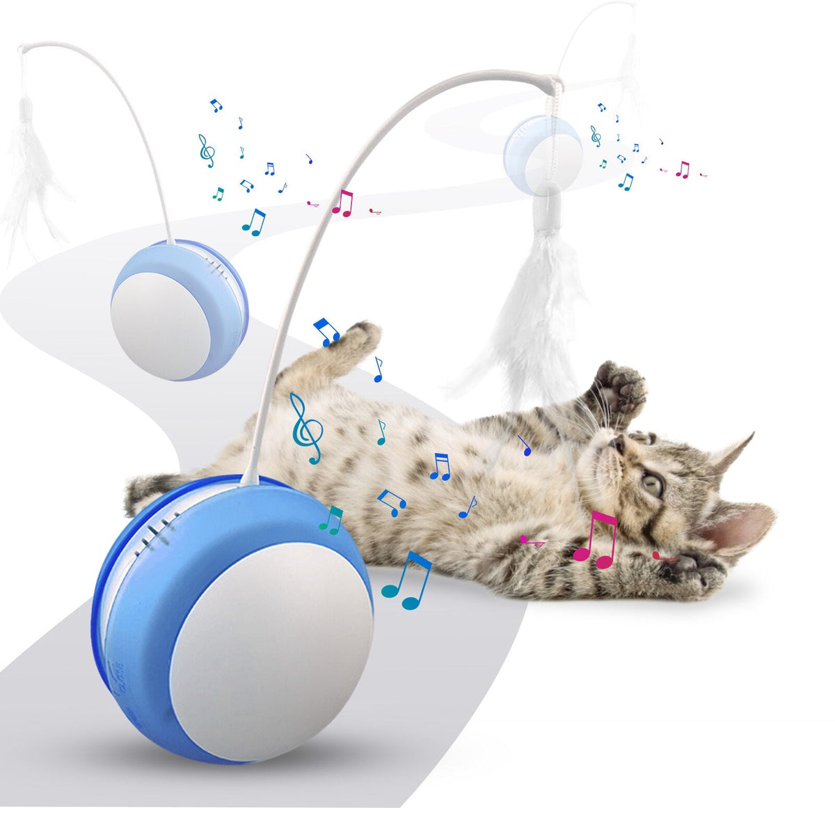 Interactive Cat Toy Tumbler For Indoor Chase Play