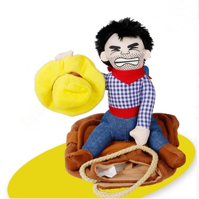 Pet Cowboy Costume for Funny Riding-Pet Halloween Photos