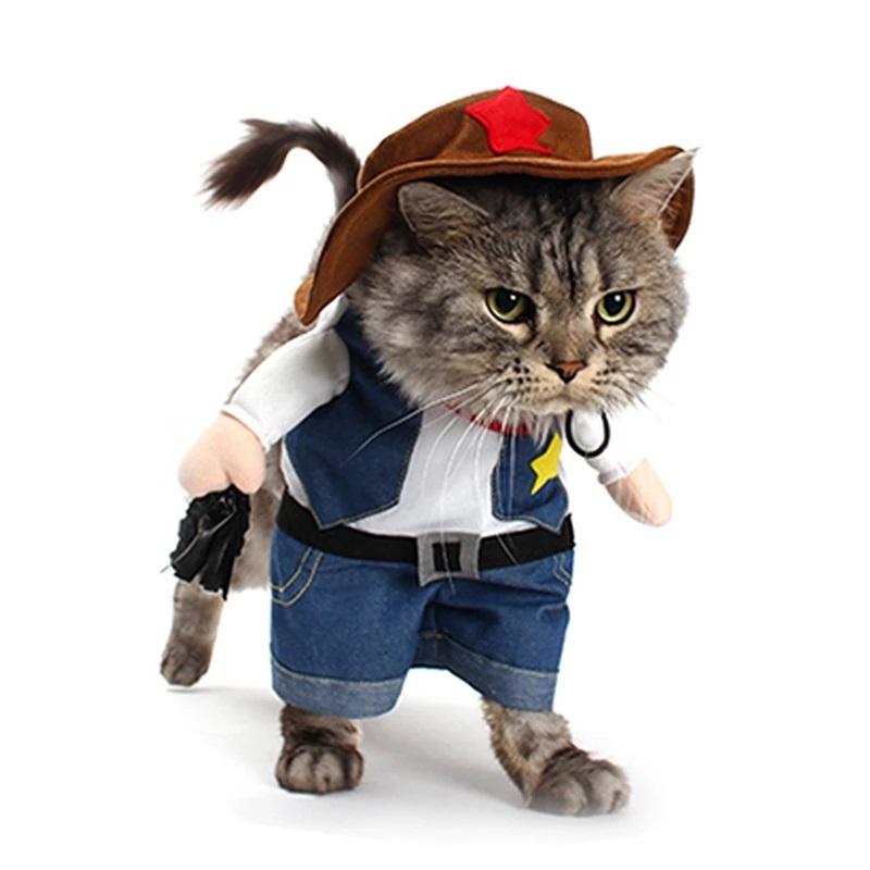 Pet Cowboy Costume Set for Funny Western Party Photos