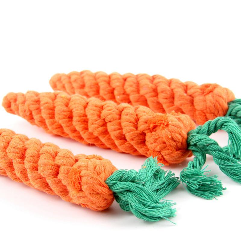 Carrot Rope Dog Toy for Chewing, Tugging & Playtime
