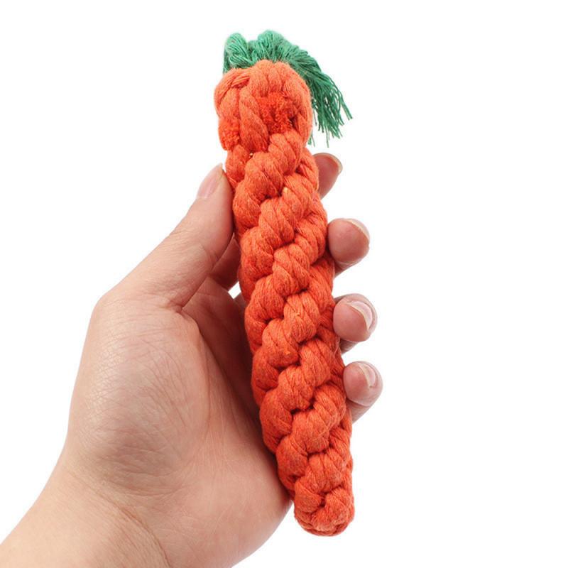 Carrot Rope Dog Toy for Chewing, Tugging & Playtime
