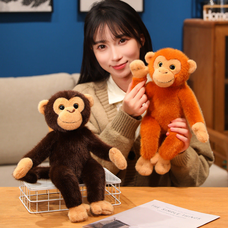 Long-Armed Monkey Plush Set – 3 Playful Friends