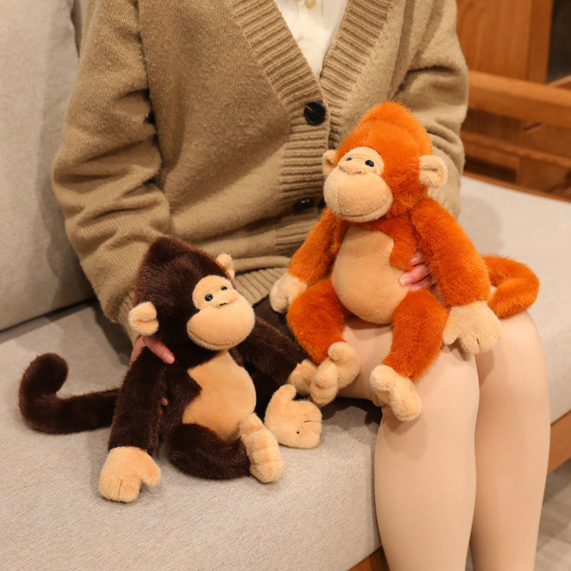 Long-Armed Monkey Plush Set – 3 Playful Friends