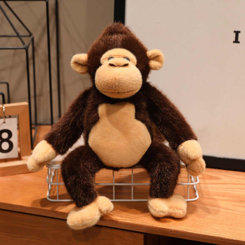 Long-Armed Monkey Plush Set – 3 Playful Friends