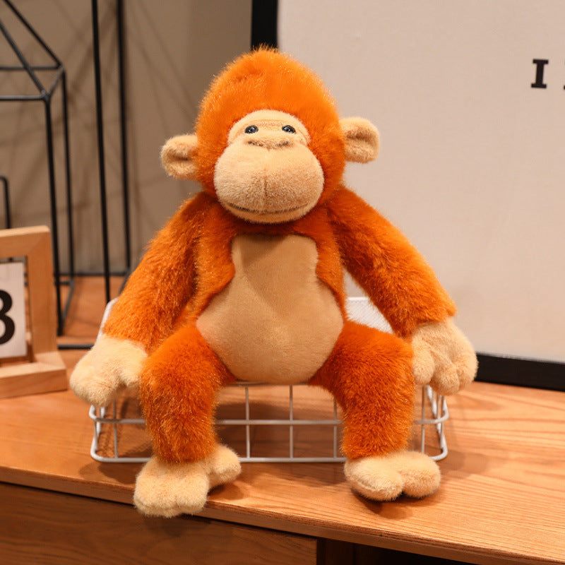 Long-Armed Monkey Plush Set – 3 Playful Friends