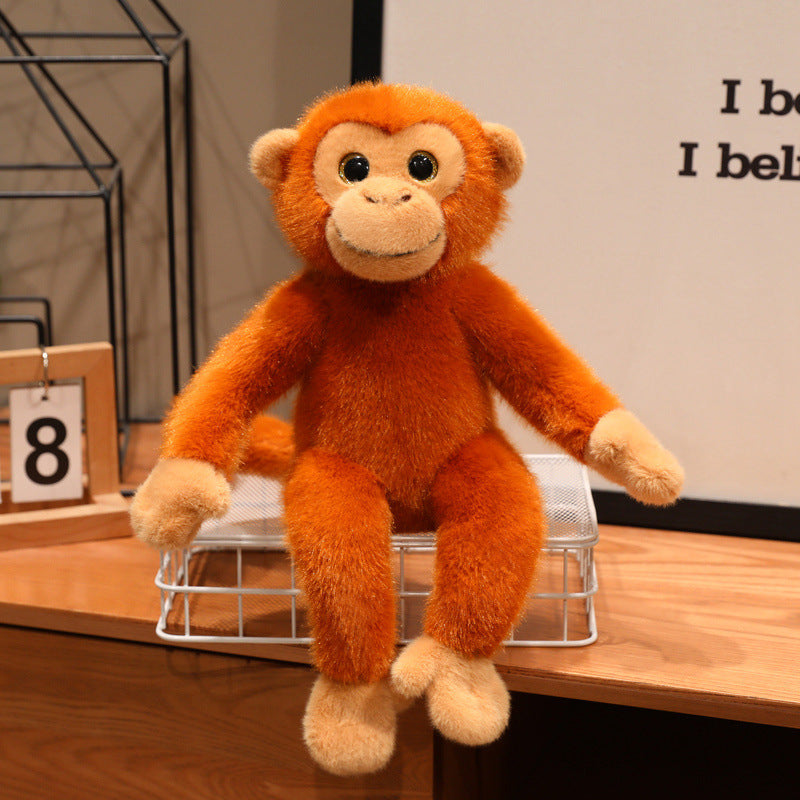 Long-Armed Monkey Plush Set – 3 Playful Friends