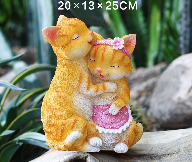Rabbit Garden Decor — Whimsical Couple Statue