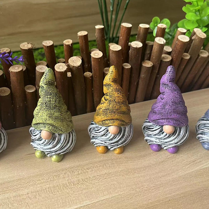 Garden Gnome Sculpture Decor for Colorful Displays