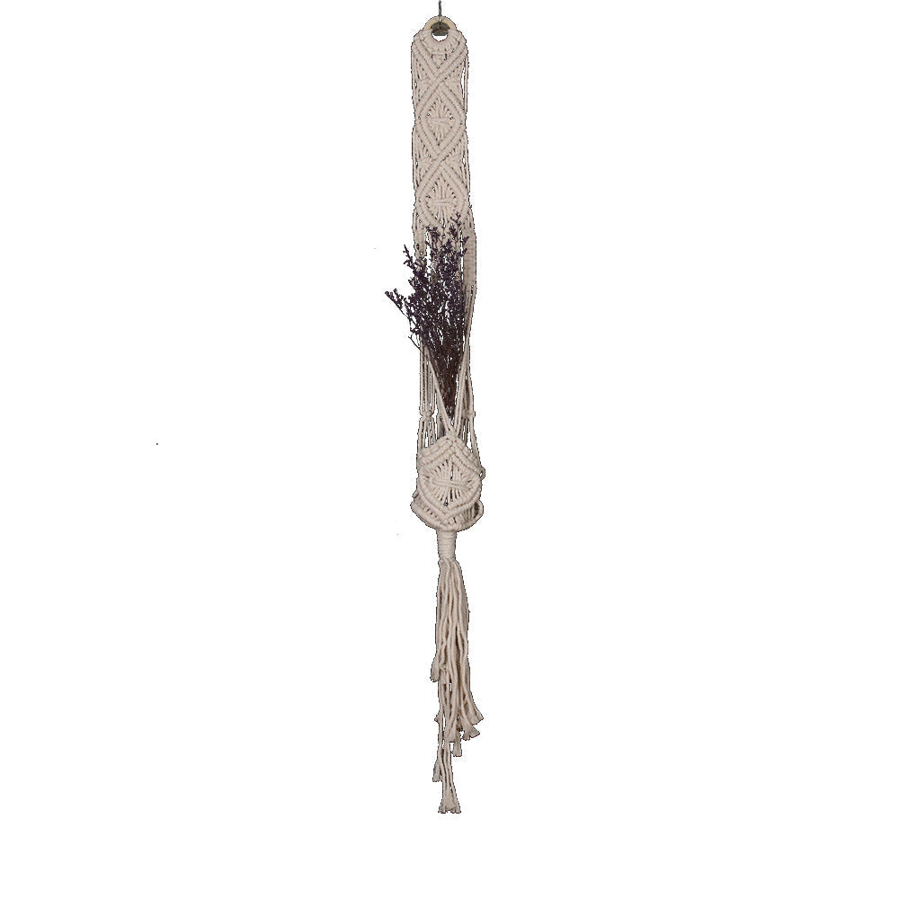 Macrame Plant Hanger for Space-Saving Natural Greenery
