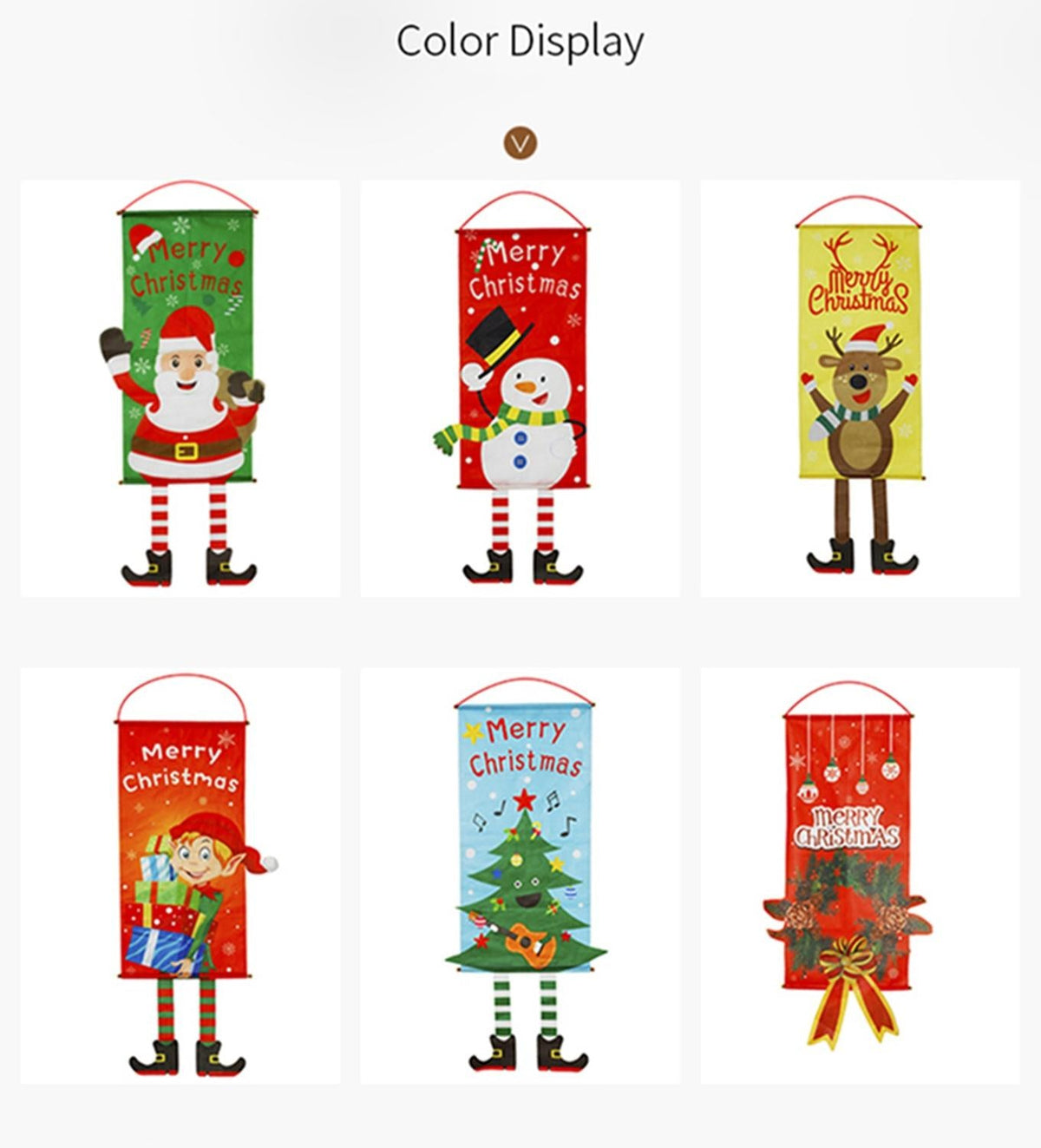 Christmas Hanging Door Banner for Cheerful Holiday Decor