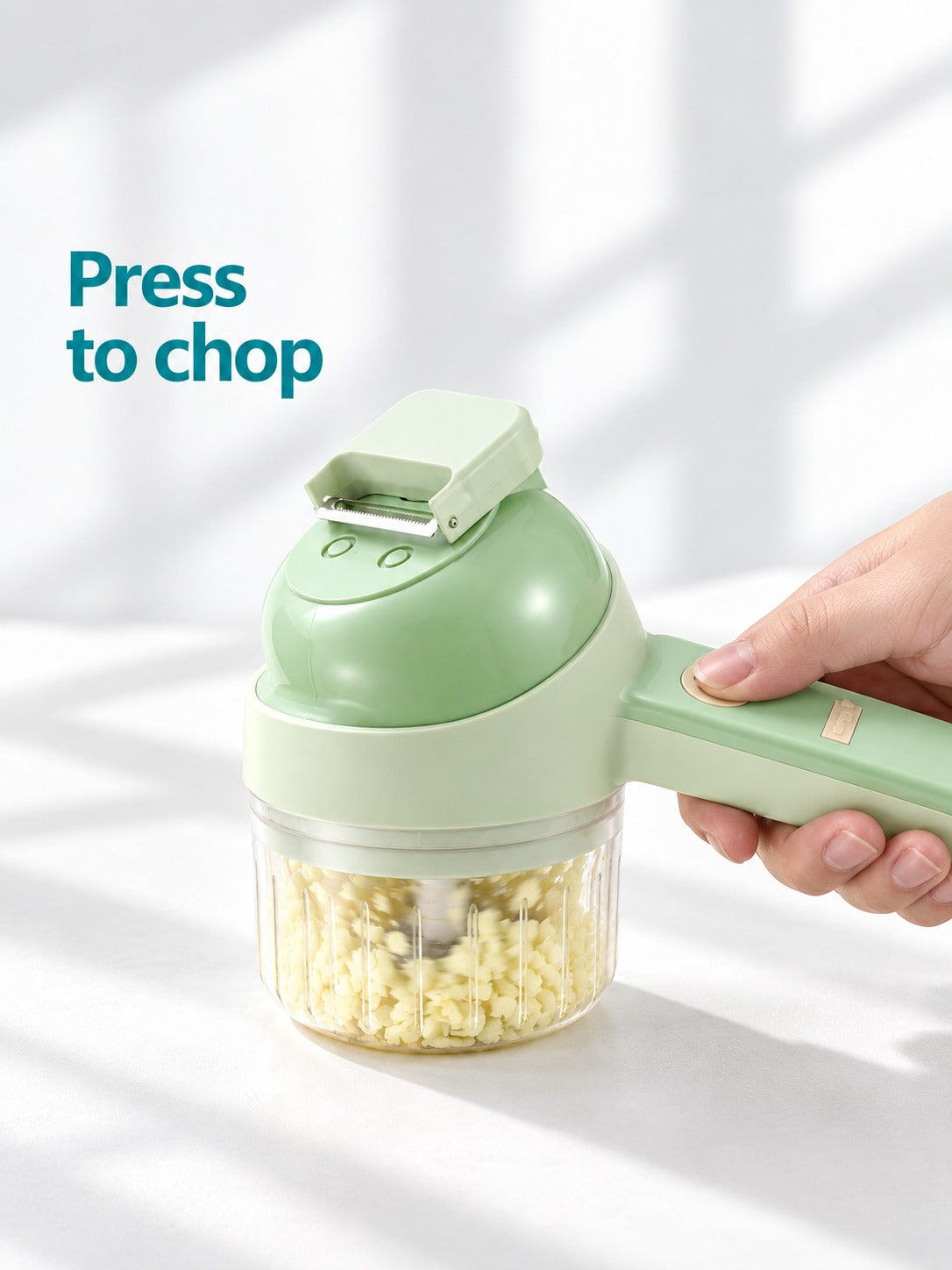 Cordless Electric Garlic Chopper and Vegetable Slicer