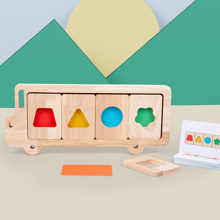 Wooden Shape Matching Puzzle Toy for Early Learning