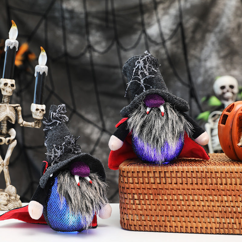 Glowing Vampire Wizard Decorations for Halloween Display