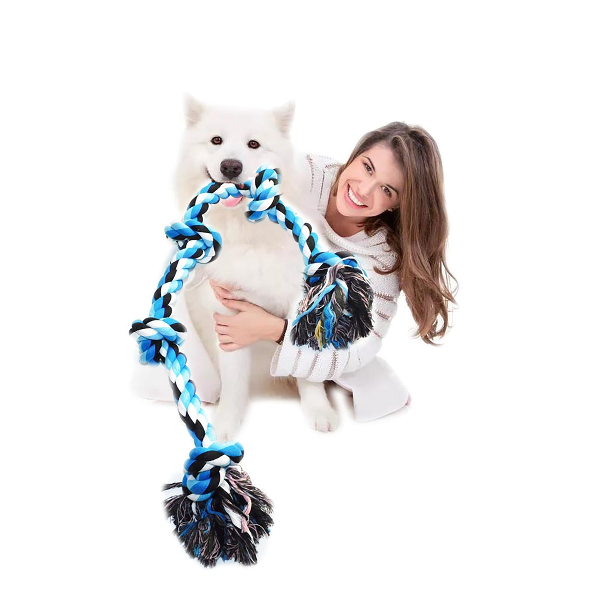 Giant Dog Rope Toy for Aggressive Large-Breed Chewers