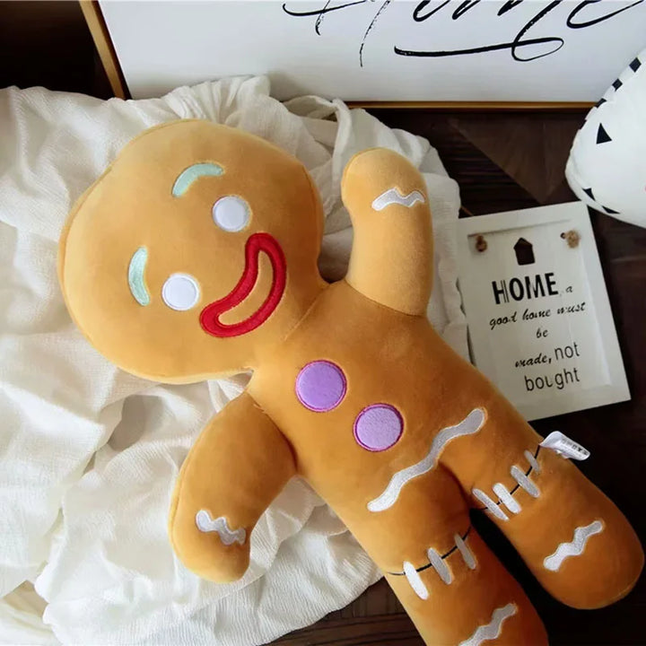 Gingerbread Man Plush Toy For Festive Holiday Cuddles