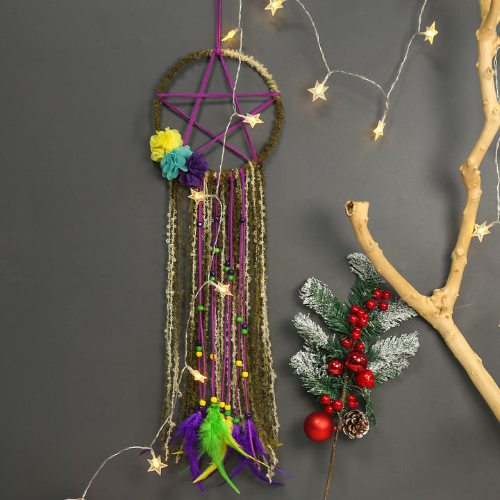 Girls Bedroom Dream Catcher Wall Decor With Feathers