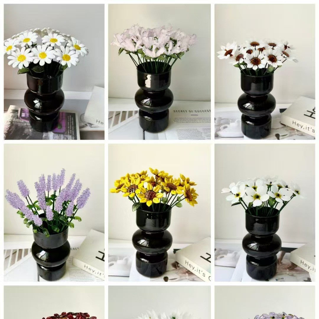 Glass Birth Flower Vase for Colorful, Lasting Home Decor