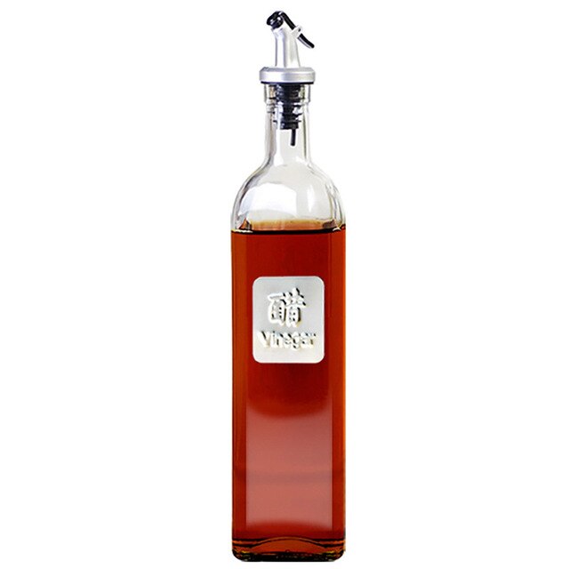 Glass Oil Dispenser Bottle with Dust-Proof Lid