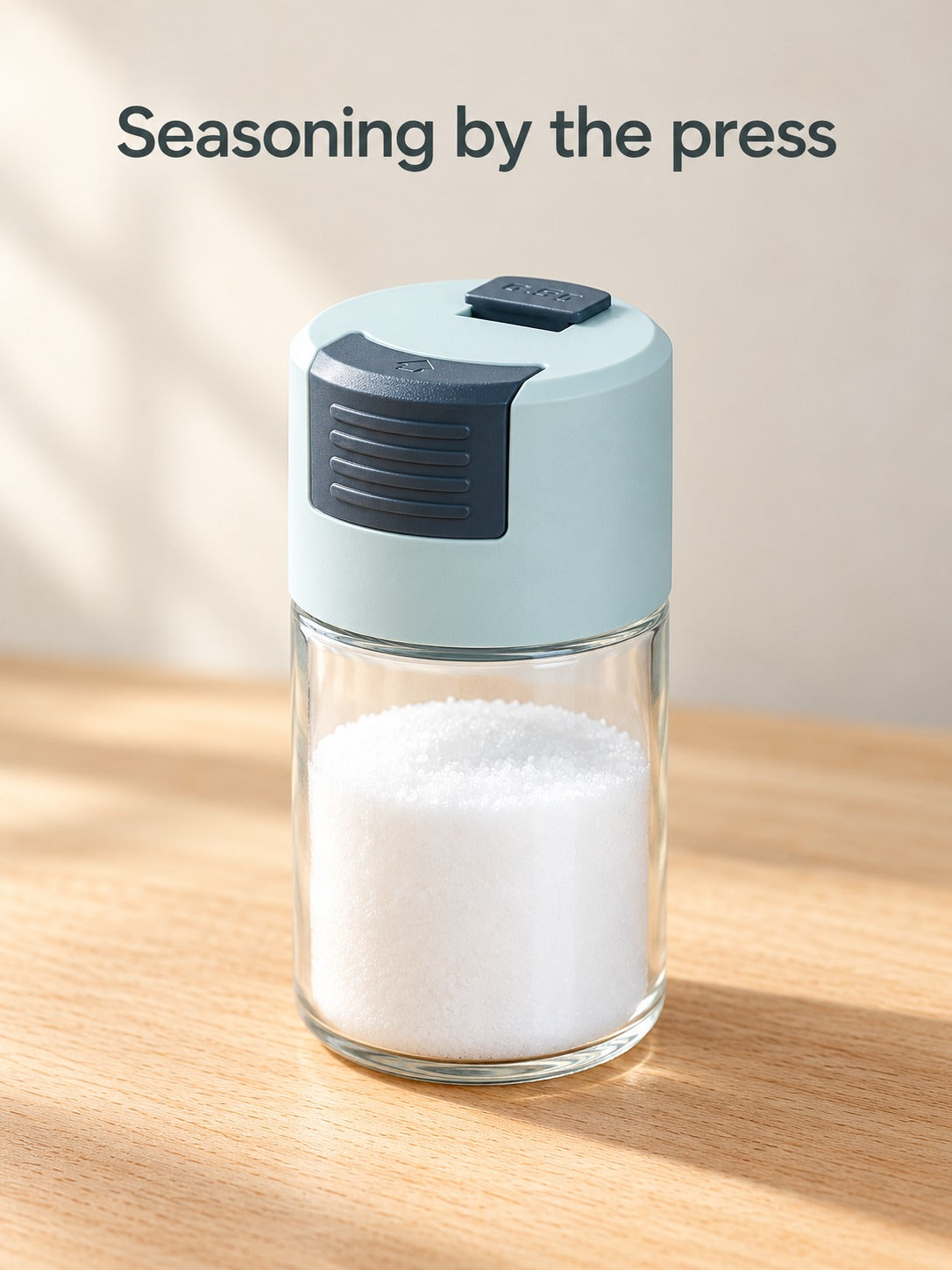 Glass Seasoning Bottle with 0.5g Press Portion Dispenser