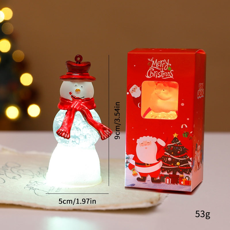 Glowing Christmas Snowman Ornament for Festive Decor