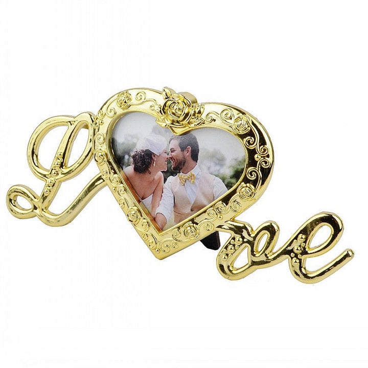 Gold Rose Photo Frame Gift Box for Lasting Romantic Love