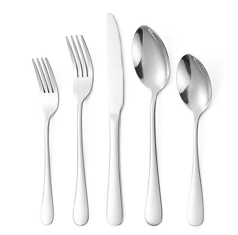 Gold Stainless Steel Flatware Set for Hosting, 20-Piece