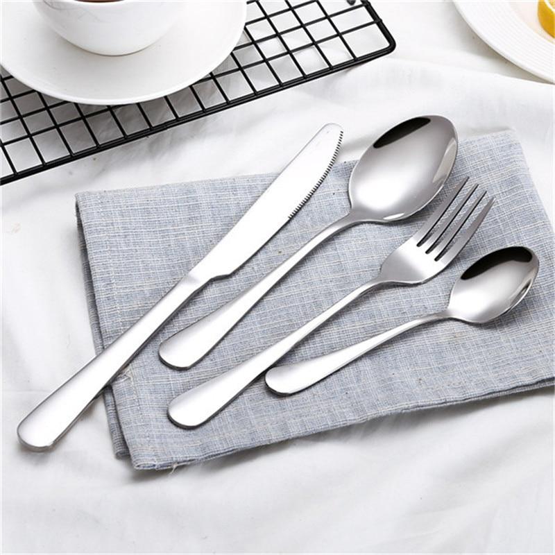 Gold Stainless Steel Cutlery Set for European-Style Dining