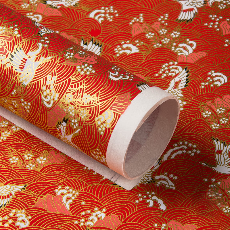 Gold Foil Yuzen Paper for Elegant Gift Wrapping Crafts