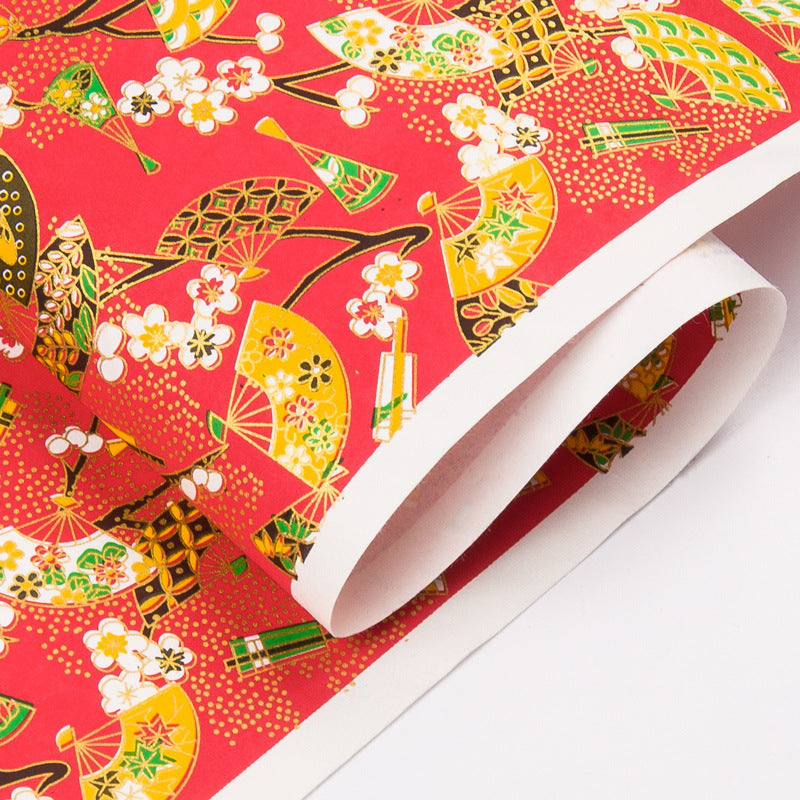 Gold Foil Yuzen Paper for Elegant Gift Wrapping Crafts