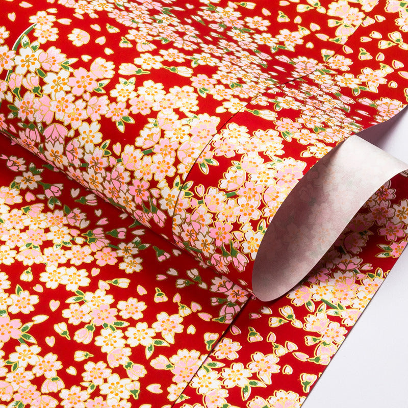 Gold Foil Yuzen Paper for Elegant Gift Wrapping Crafts