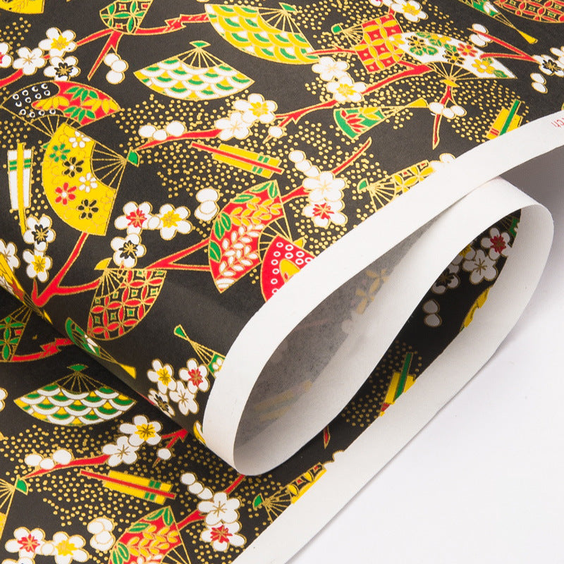 Gold Foil Yuzen Paper for Elegant Gift Wrapping Crafts