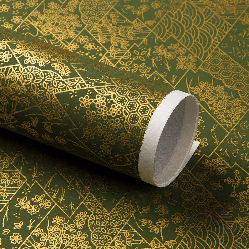 Gold Foil Yuzen Paper for Elegant Gift Wrapping Crafts