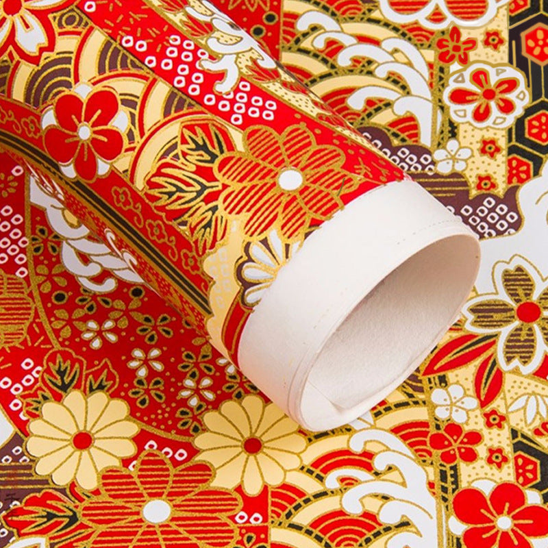 Gold Foil Yuzen Paper for Elegant Gift Wrapping Crafts