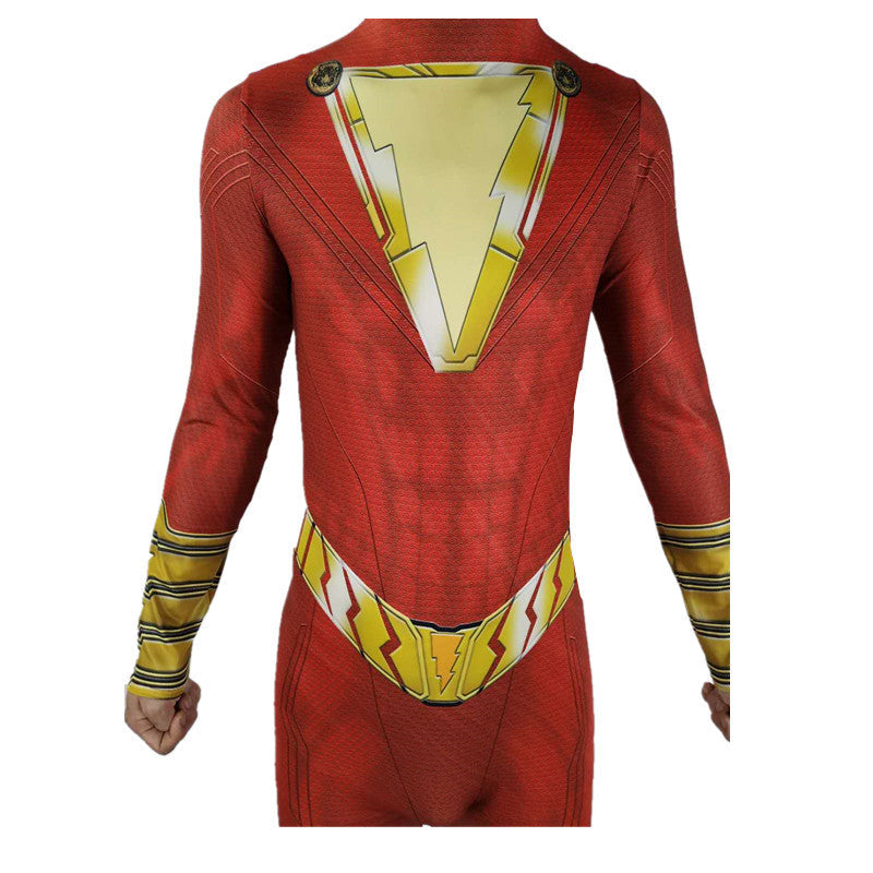 Shazam Costume Bodysuit for a Complete Superhero Look