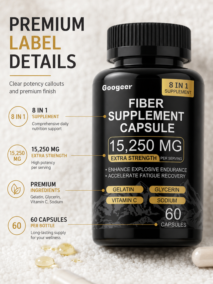 Fiber Supplement Capsule — Boost Endurance & Speed Recovery