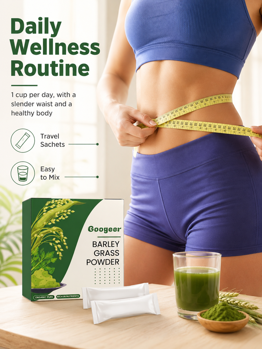 Barley Grass Powder — Slender Waist & Healthy Body