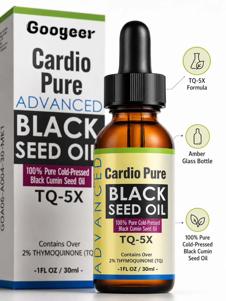 Cardio Pure Black Seed Oil – TQ-5X, 2%+ Thymoquinone Drops