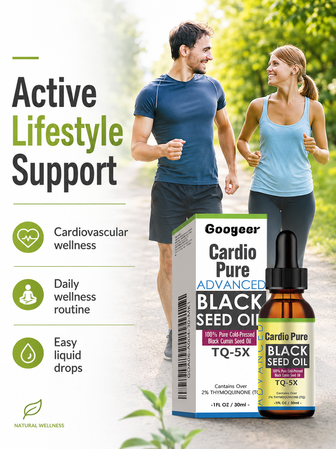 Cardio Pure Black Seed Oil – TQ-5X, 2%+ Thymoquinone Drops