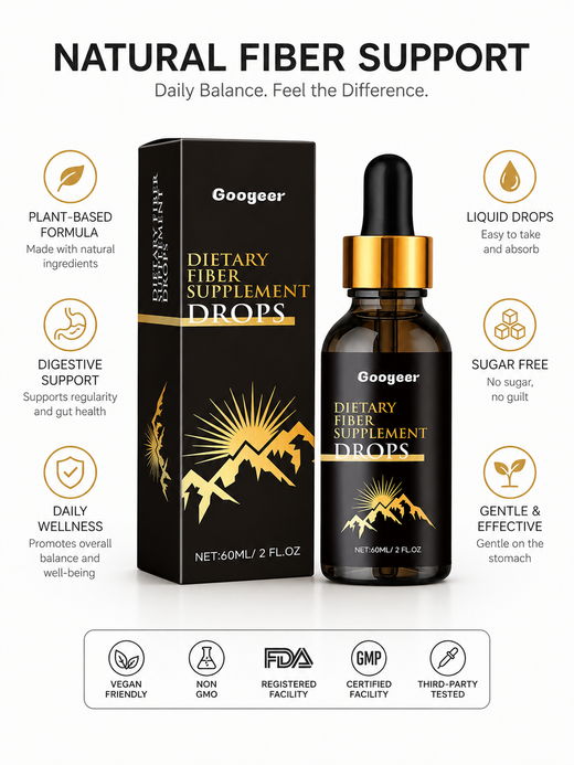 Liquid Fiber Supplement Drops — Easier Digestion, Anytime